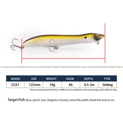Popper Walk the Dog lubina – Señuelo superficie con sonajero