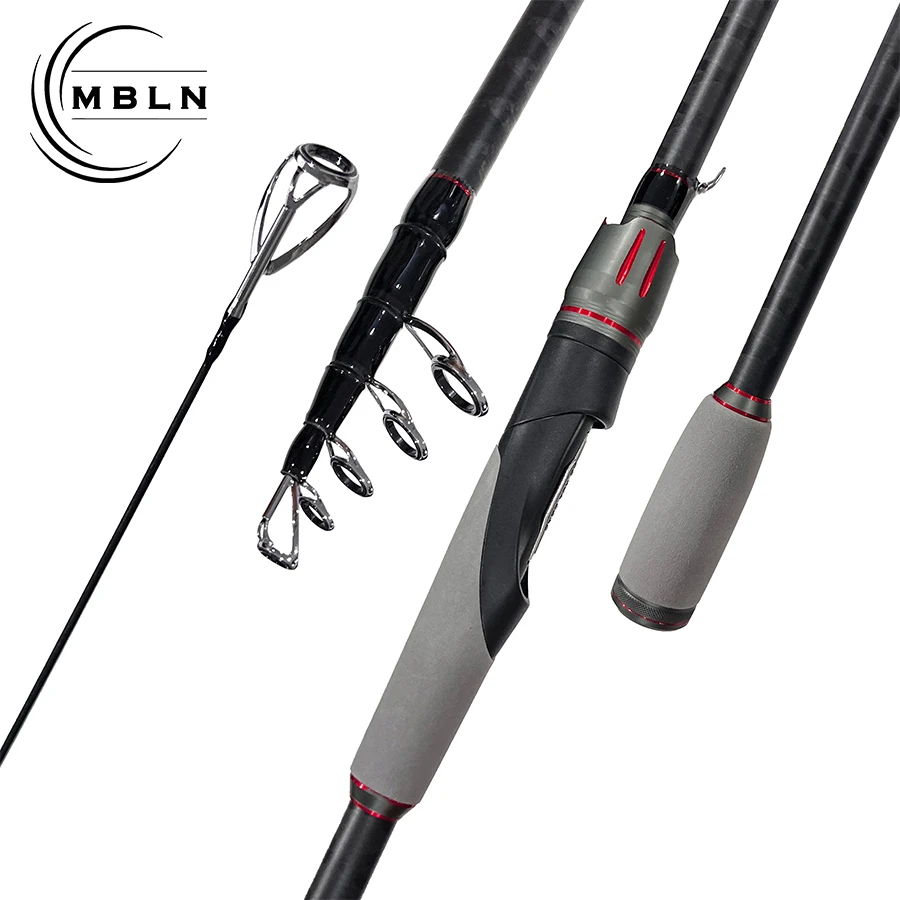 Caña giratoria de fibra de carbono 2,4 m para pesca en surf - imagen 5