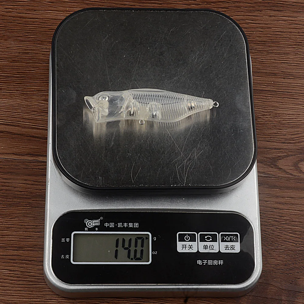 10 Uds. Cebo en blanco sin pintar 9,2 cm 14g sonajero Topwater boca grande Popper Crankbait DIY señuelo de pesca Artificial hecho a mano - imagen 3