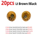 20pcs Lt BrownIBlack