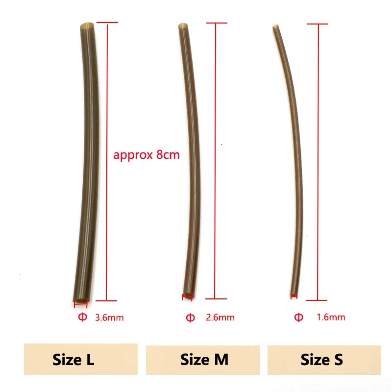 30 Uds. Tubo termorretráctil de plomo de seguridad Enganche Rapido broches de pesca rápidos enchufe rapido conector de pesca anzuelo de pesca de carpa - imagen 3