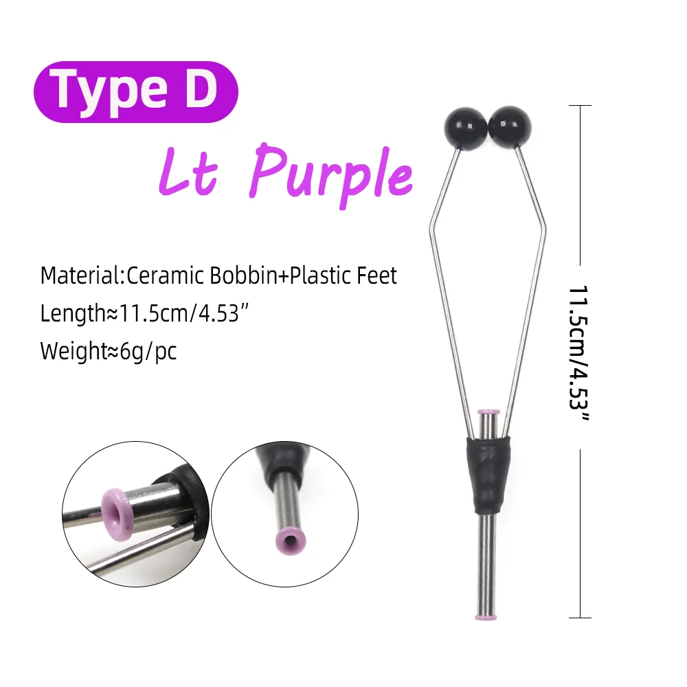 Wifreo ﻿ Soportes de bobina para atado de moscas, punta bimetálica, herramientas de atado de moscas de latón y acero inoxidable para pesca de moscas, cebo señuelo de trucha - imagen 5