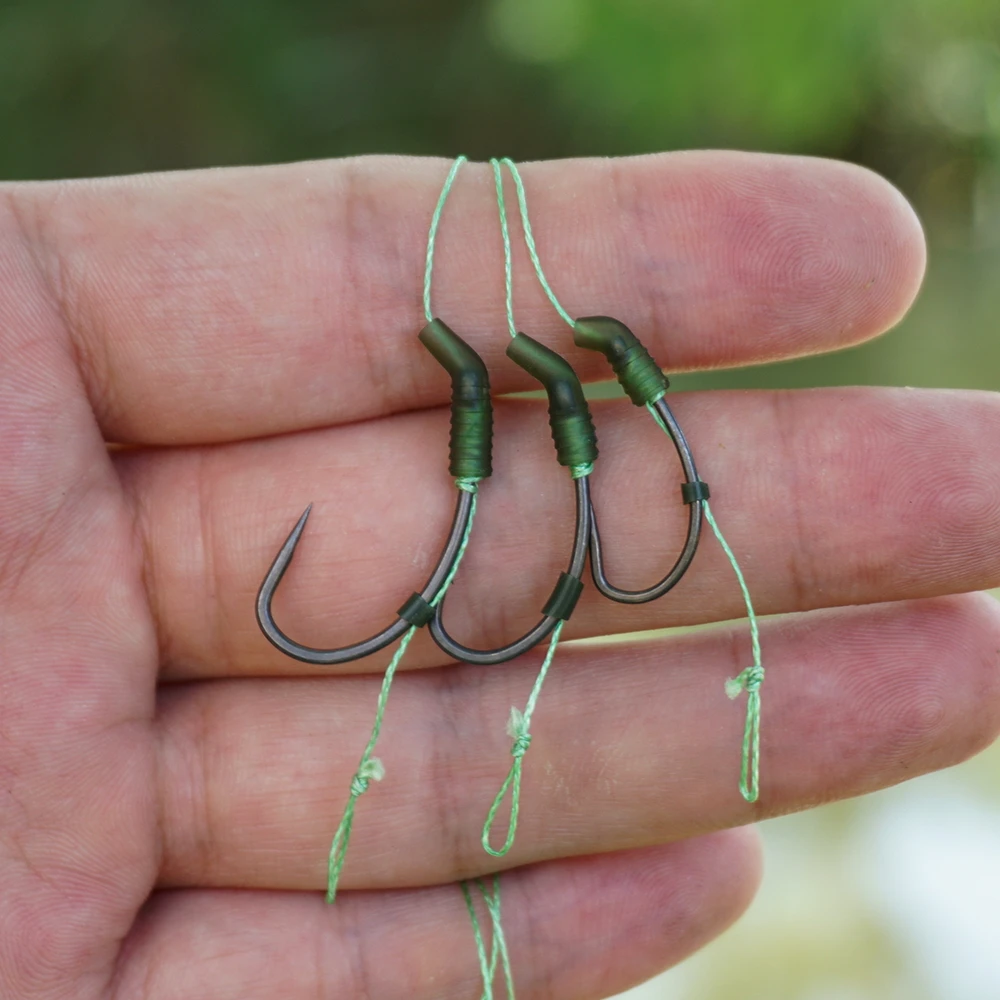 Hirisi 40 Uds accesorios de pesca de carpa mangas antienredos mangas de goma para anzuelo alineador Terminal de pesca aparejos AH208 - imagen 2