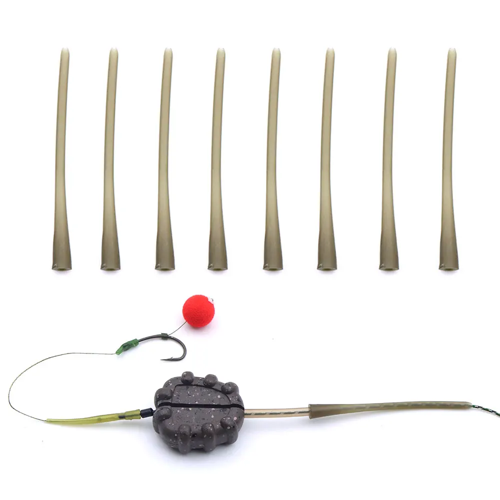 Accesorios de pesca de carpa, bolsa de Pva sólida, tubo de goma de cola, método alimentador, cebo Boilie, lanzamiento de pesca, aparejos de vástagos de malla de Pva, 10 Uds. - imagen 4