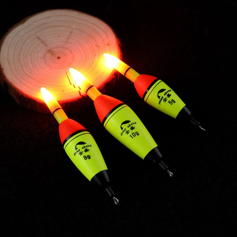 Flotador de pesca luminoso EVA, iluminación nocturna Vertical larga, Bobber, pesca de carpa, lubina, 5g-100g, bola electrónica de plástico, flotabilidad Boia - imagen 3