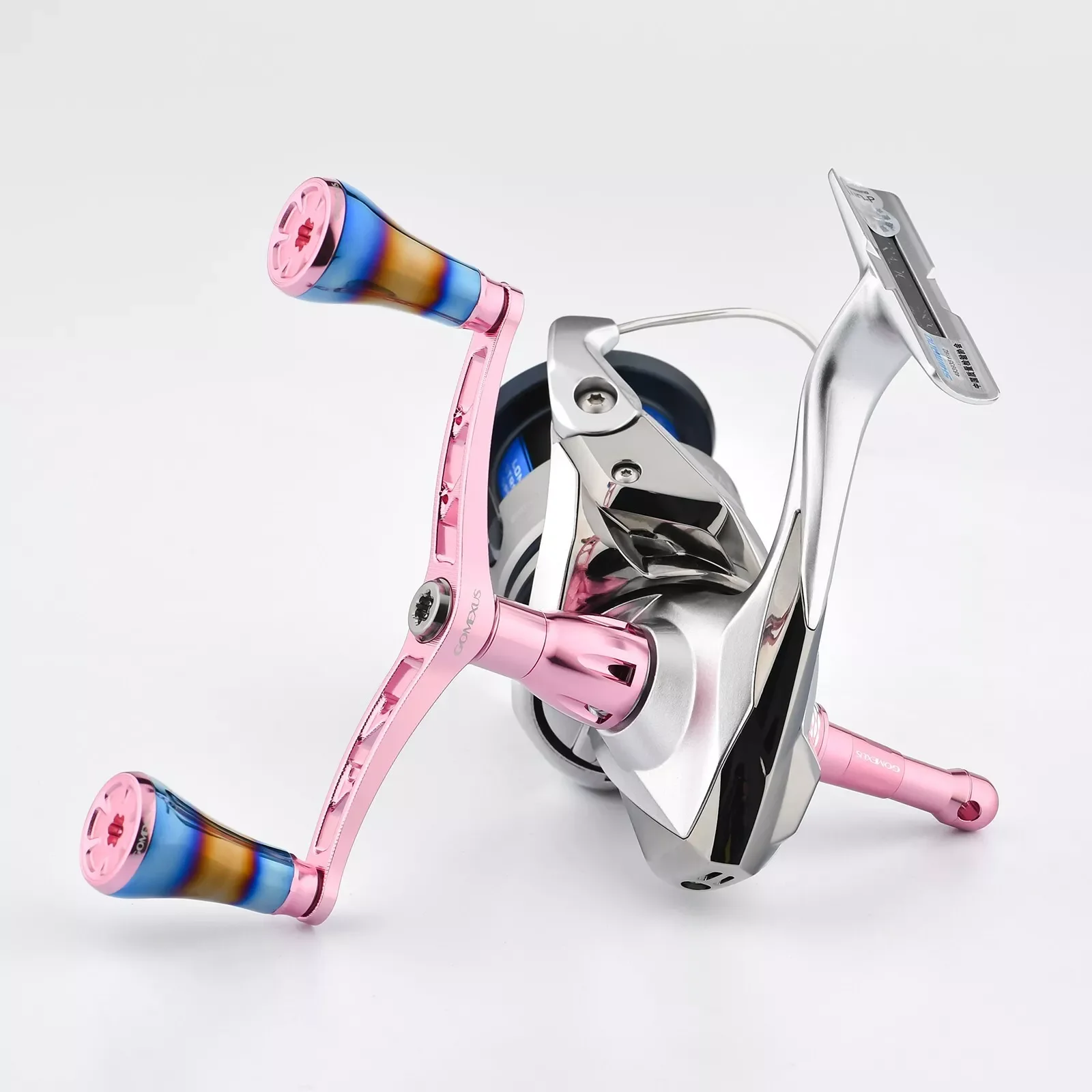 Mango Gomexus para pesca Eging, mango de carrete de 98mm con perilla de titanio de 20mm para carrete Stella Twin Power XD Stradic Vanquish Sephia - imagen 5