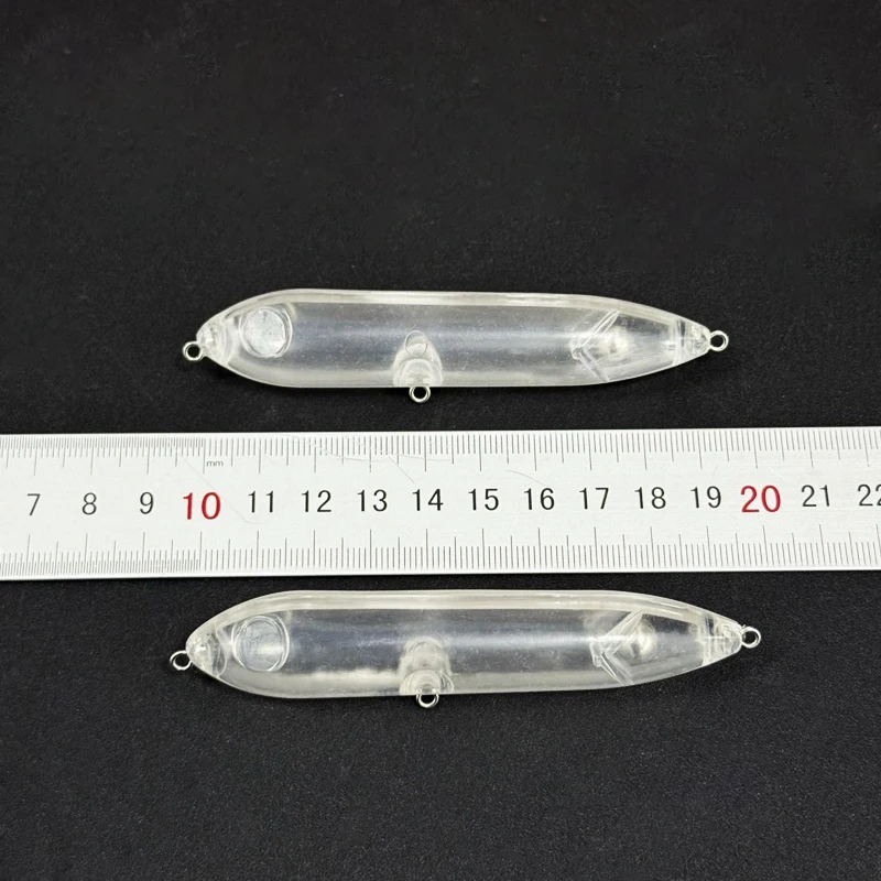 Señuelo de pececillo en blanco sin pintar, 20 piezas, 100mm, 10g, cebo tipo lápiz de superficie flotante, cebo Artificial de fundición larga, Wobbler para trucha lubina - imagen 5