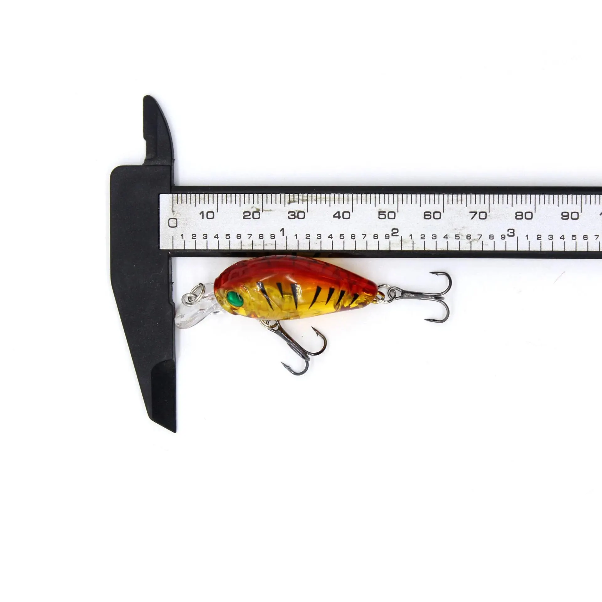 Señuelos artificiales de plástico duro para pesca, cebos pequeños de manivela para buceo profundo, sonajeros flotantes Crankbait, 4,8 CM, 3,8G - imagen 5