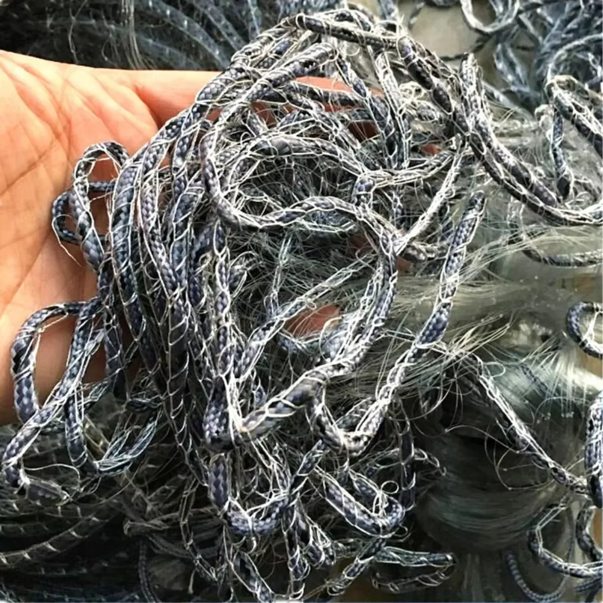 Boya De cuerda envuelta De rejilla De Finlandia y red De enmalle De plomo Red De Pesca De una sola capa Correa De Pesca H1.8m L30m malla 2,5 cm-6cm