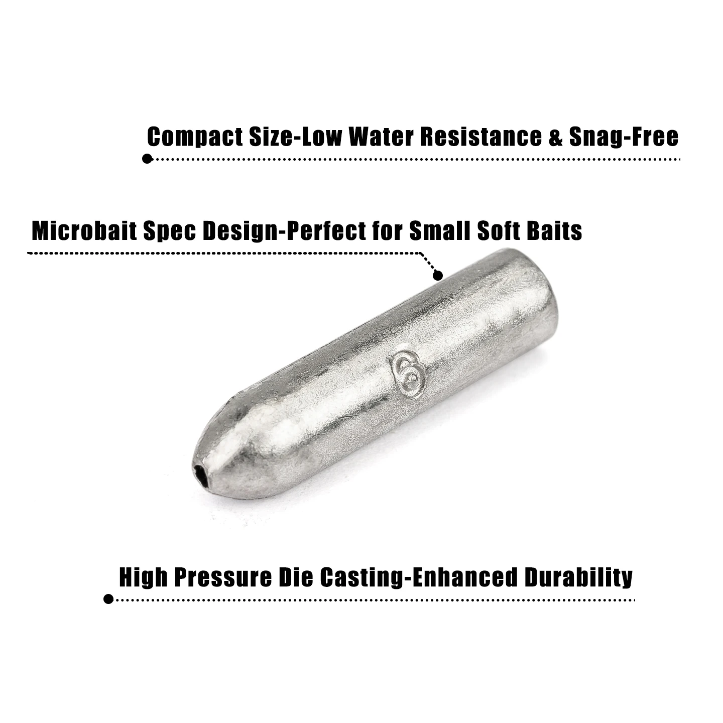 OUTKIT 10 unids/lote nueva pesca Micro plomo bala pesca plomo hundimiento señuelo suave Jig Head forma de bala lubina 1,8-6g - imagen 3