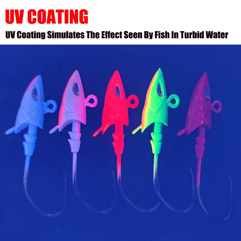Anzuelos Jig Head UV Obsession 14-36g para lubina y atún - imagen 4
