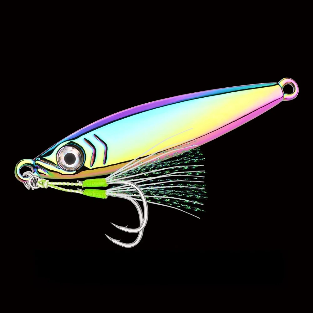 1 Uds. Señuelo de Pesca japonés 10g/20g/30g/40g/60g/80g/100g accesorios de Pesca de plantilla de Metal aleación de Zinc caballa lubina cebos de Pesca - imagen 5