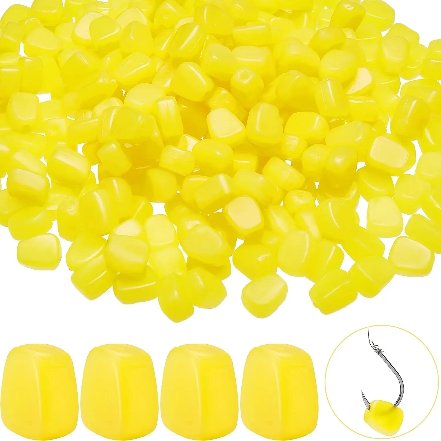 Cebo flotante de silicona con olor a maíz para pesca carpa eficaz - imagen 5