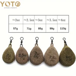 Plomo de carpa YOTO en línea con pesas para pesca
