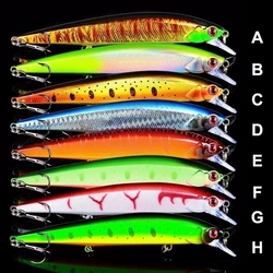 8 Uds Minnow señuelo Wobbler Swimbait carpa aparejos de pesca gancho Crankbait Jerkbait