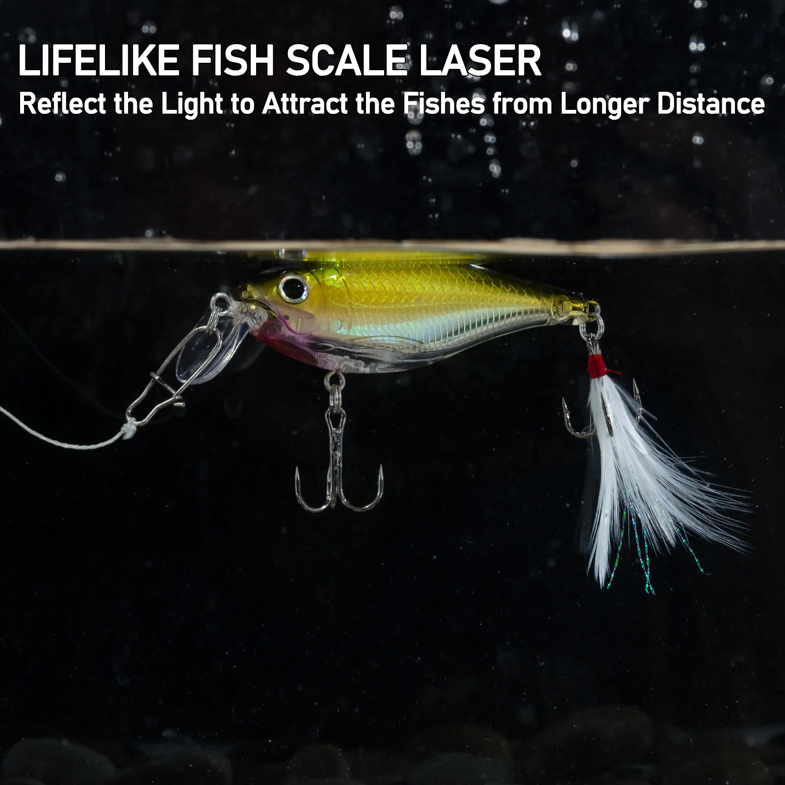Crankbait Minnow sonajero para lubina y trucha - imagen 4
