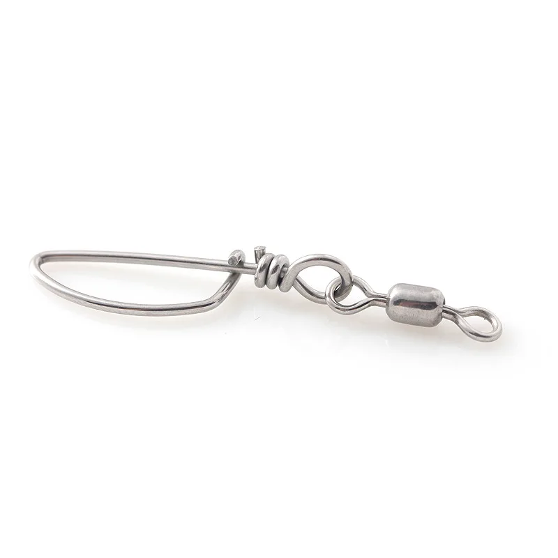 Giratorios de pesca con broche de acero inoxidable para agua salada