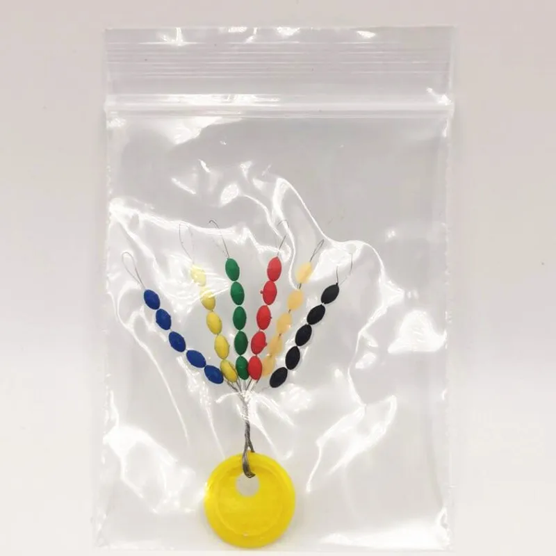 30 uds/1 grupo flotador de goma detiene granos espaciales tapón ovalado conector línea boyas pesca Bobber flotador para accesorios de pesca - imagen 5