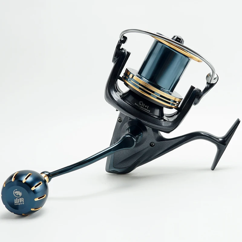 Carrete de pesca de mar LD 12BB 4,8:1 relación de engranaje ligero arrastre máximo 25KG carrete giratorio anticorrosión descenso lento PE10 # -360m - imagen 4