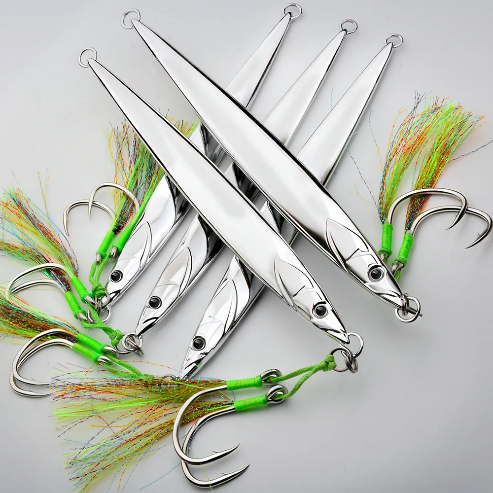 LHFSH Jigs Metálicos con Anzuelos de Acero para Lubina y Trucha - imagen 5