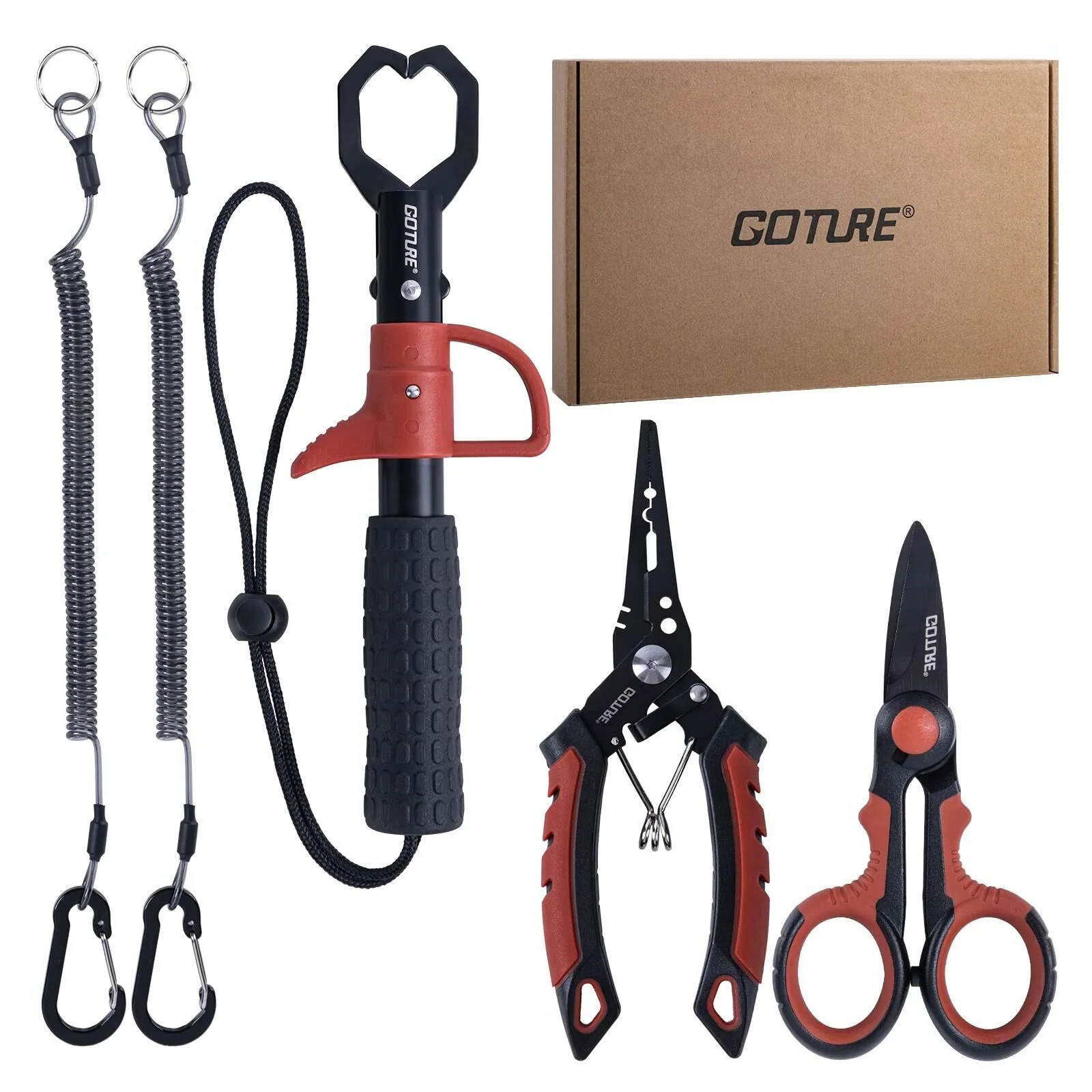 Goture Set Herramientas Pesca Alicates Tijeras Afilador – Regalo - imagen 2
