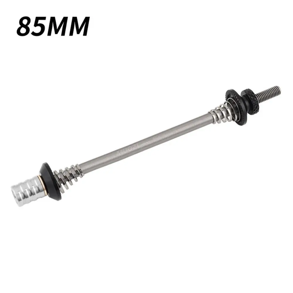 Brochetas de liberación rápida ultraligeras de 74mm/85mm/100mm, palanca de liberación rápida para bicicleta de 130-135mm, brochetas de acero antirrobo MUQZI - imagen 5