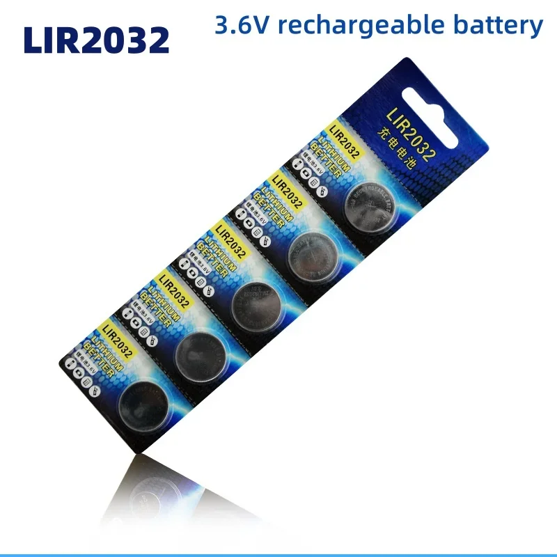 LIR2032 Batería recargable de litio — Alternativa a CR2032 - imagen 2