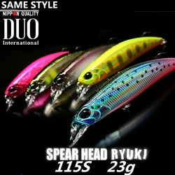 LURETV Japón DUO estilo suave nuevo RYUKI Spearhead 115S 27G sumergido Mino cebo de boca superior cebo de lubina cebo de Luya 9051 grande