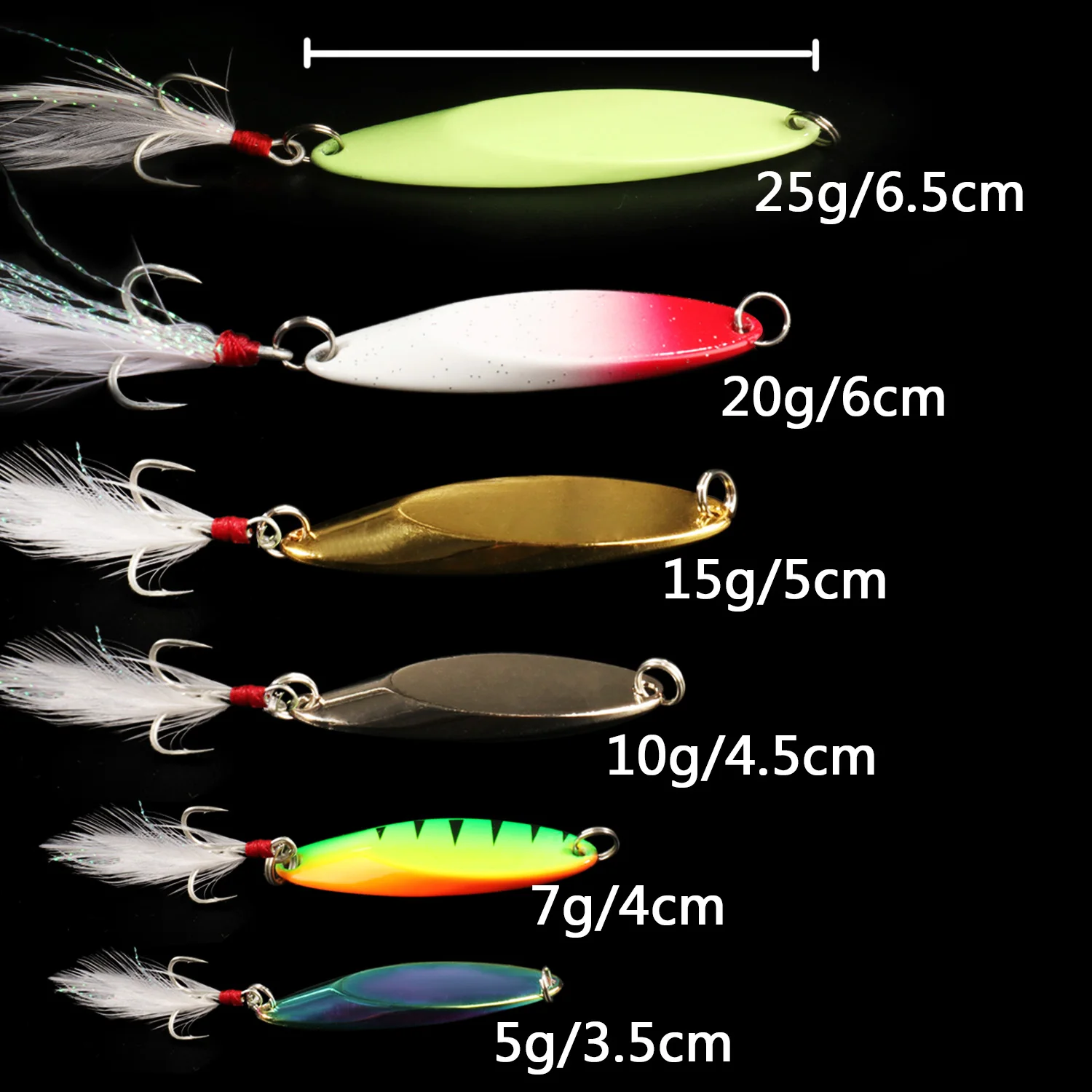 Cebo de plantilla de Metal, anzuelo duro de 5-25g, 4 anzuelos triples, hoja de hundimiento, VIB Casting, Swimbait, aparejos de Pesca - imagen 4