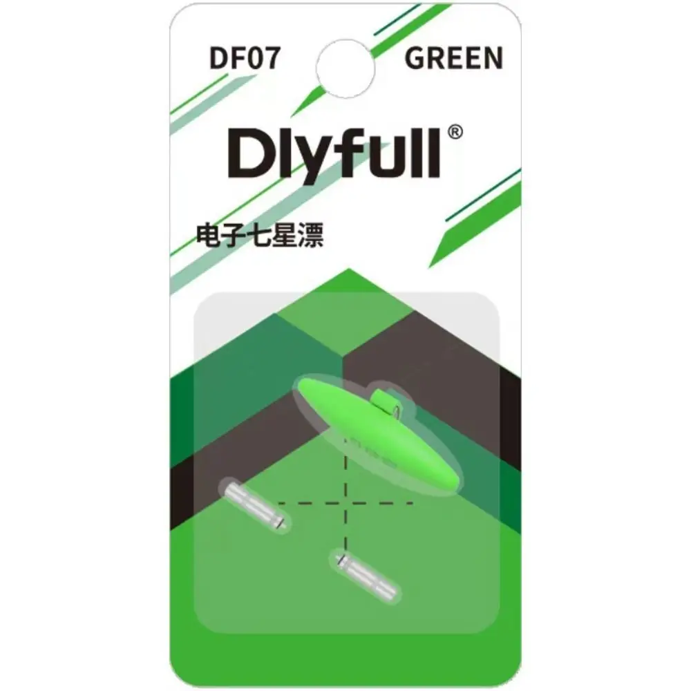 Una etiqueta verde con un círculo y una flecha