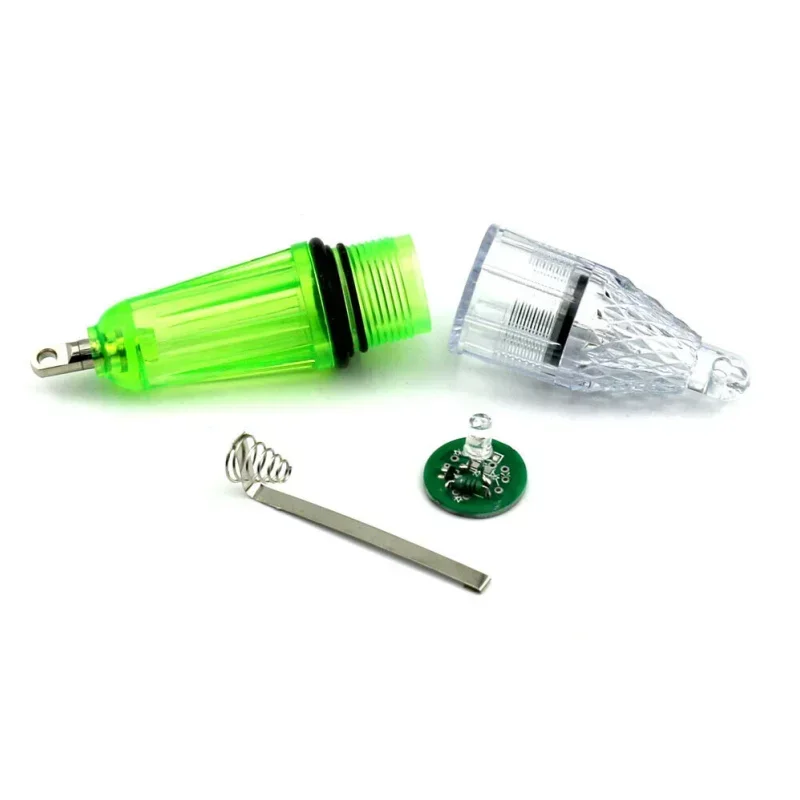 1 Uds luz subacuática Color verde 12,5 cm luz LED de gota profunda luz de pesca intermitente impermeable luz atractiva cebo señuelo lámpara - imagen 5