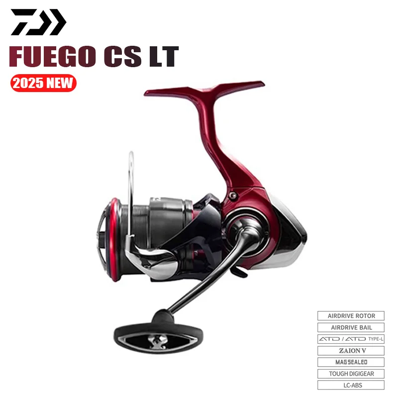 DAIWA 2025 nuevo carrete giratorio FUEGO CS LT 5,3/5,7/6,2: 1 175-325g arrastre máximo 12kg carrete de pesca para agua de mar agua dulce