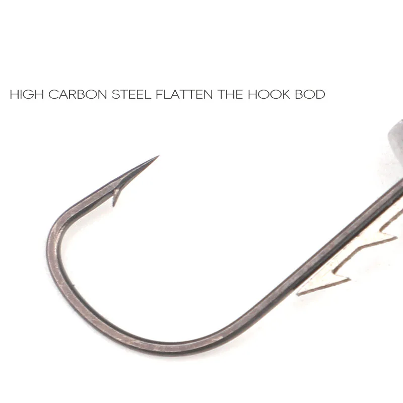 Anzuelo de cabeza plomada de 10 piezas, 2,5g/3,5g/4,5g/6g, pez Roca, anzuelo de púas, trucha, gusano suave, señuelo, anzuelo de pesca - imagen 4