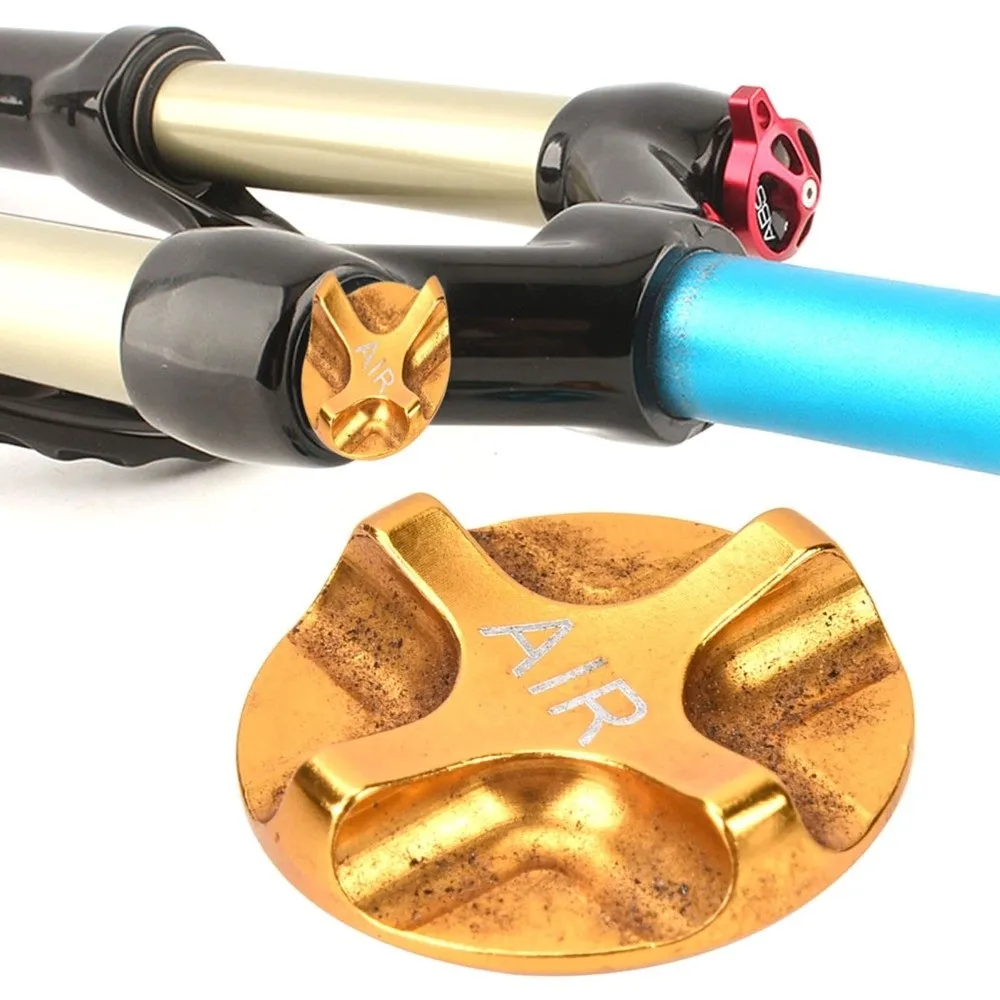 Cubierta de horquilla de suspensión de bicicleta de aleación de aluminio hermética 2 colores disponibles tapa de horquilla delantera de bicicleta accesorio ligero para bicicleta reparación de bicicletas - imagen 4