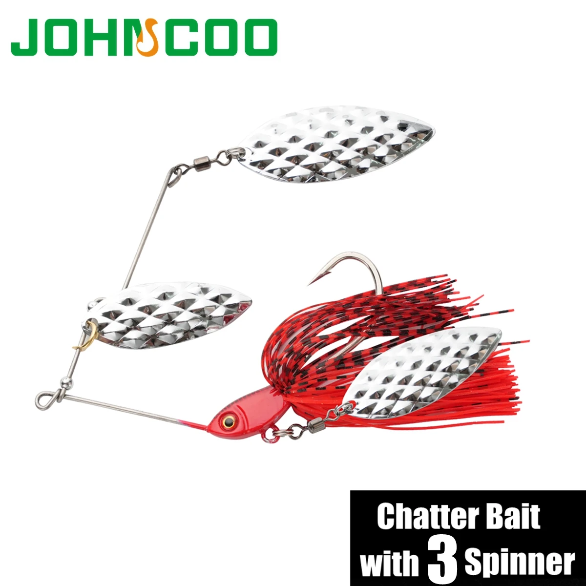 1 st Vissen Lokken 3 Blade Spinnerbait 37g Naald Zwemmen Aas Lepel Wobblers Bass Spinner Aas Metalen Vissen lokken