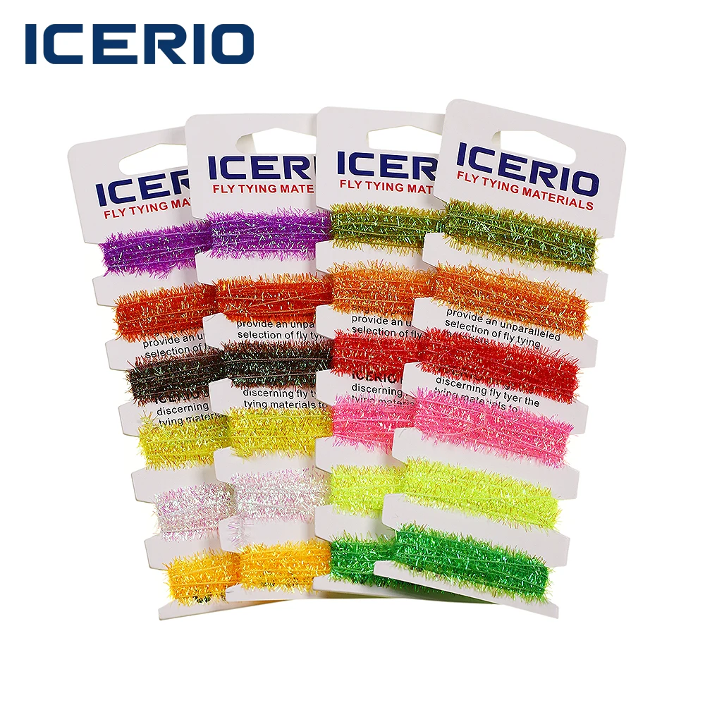 ICERIO Chenilla Cactus Flash – Material de Atado para Mosca Steelhead - imagen 3