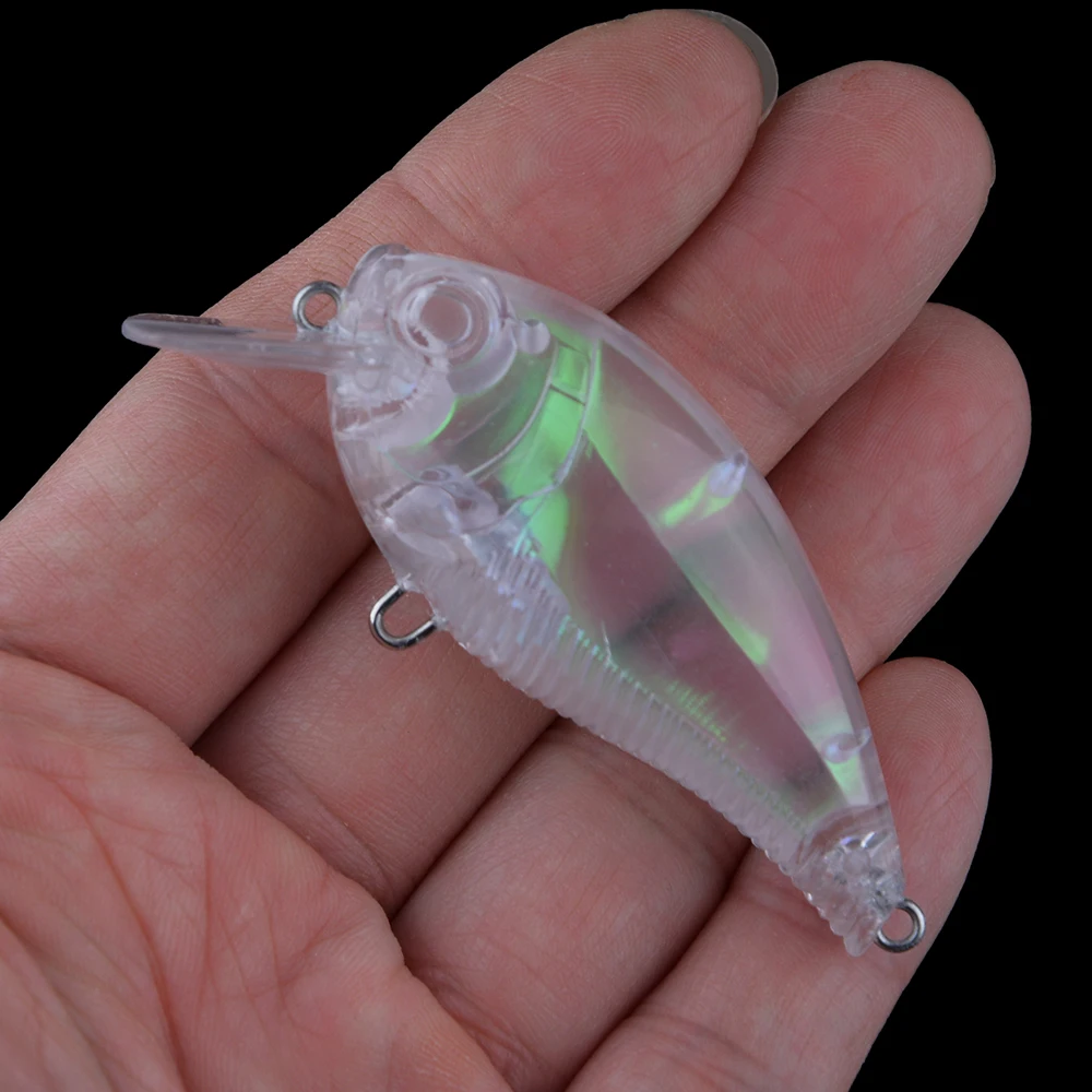 Chan'sHuang 20 piezas cebo en blanco sin pintar 70mm/12g láser silencioso Crankbait DIY Señuelos de pesca artificiales - imagen 5