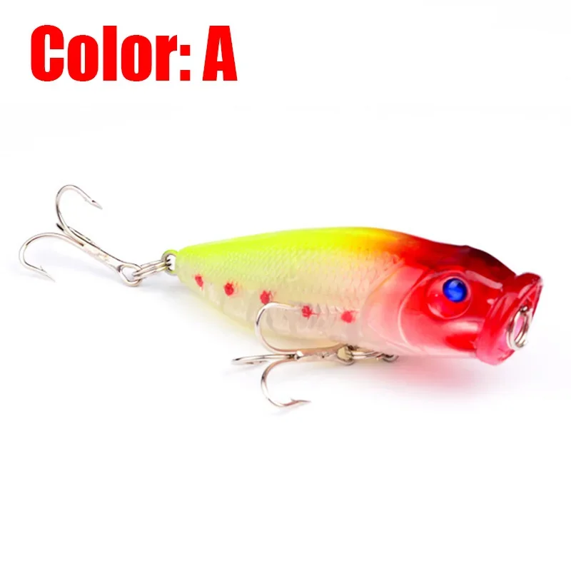 1 Pc Topwater Popper cebo duro señuelo de pesca 6,5 cm 9,2g Swimbaits Wobblers Crankbaits aparejos de pesca Minnow - imagen 4