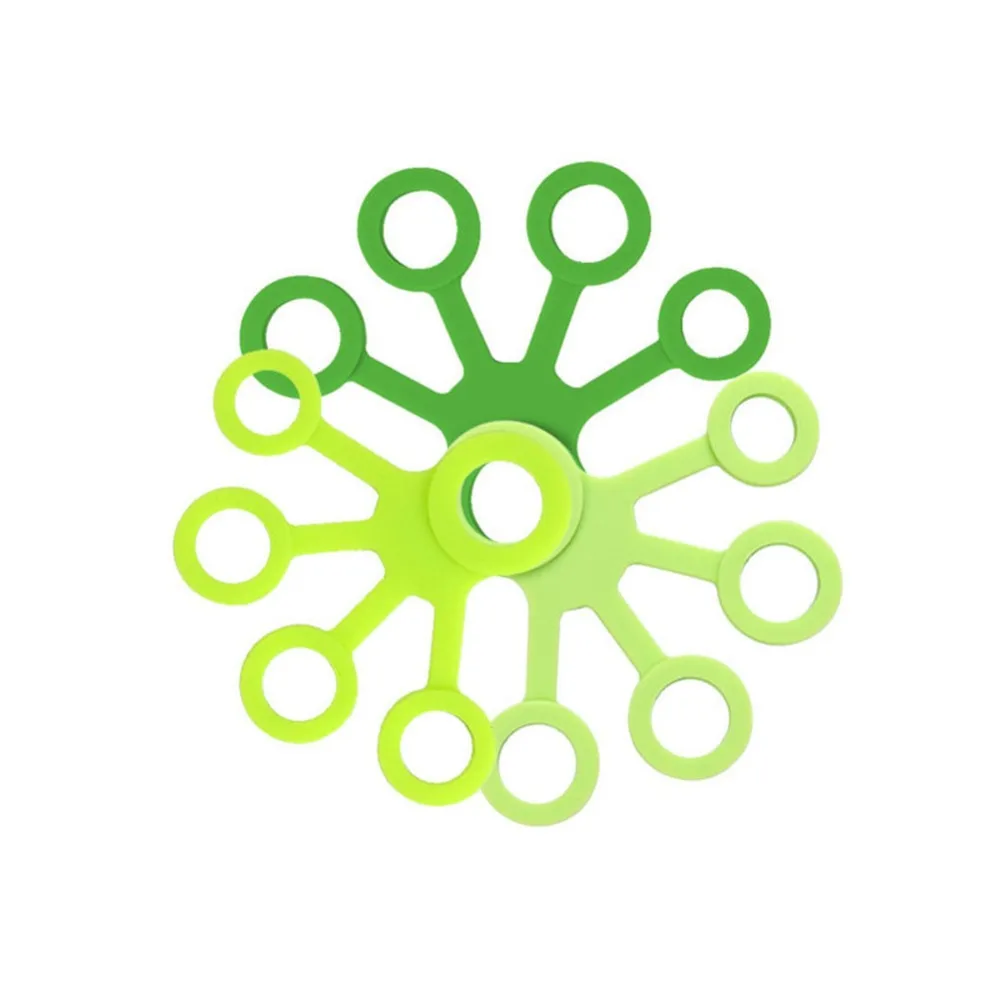 Expansor de mano de silicona para entrenamiento de dedos, bandas de resistencia de fuerza, ejercicio de muñeca, Fitness - imagen 4