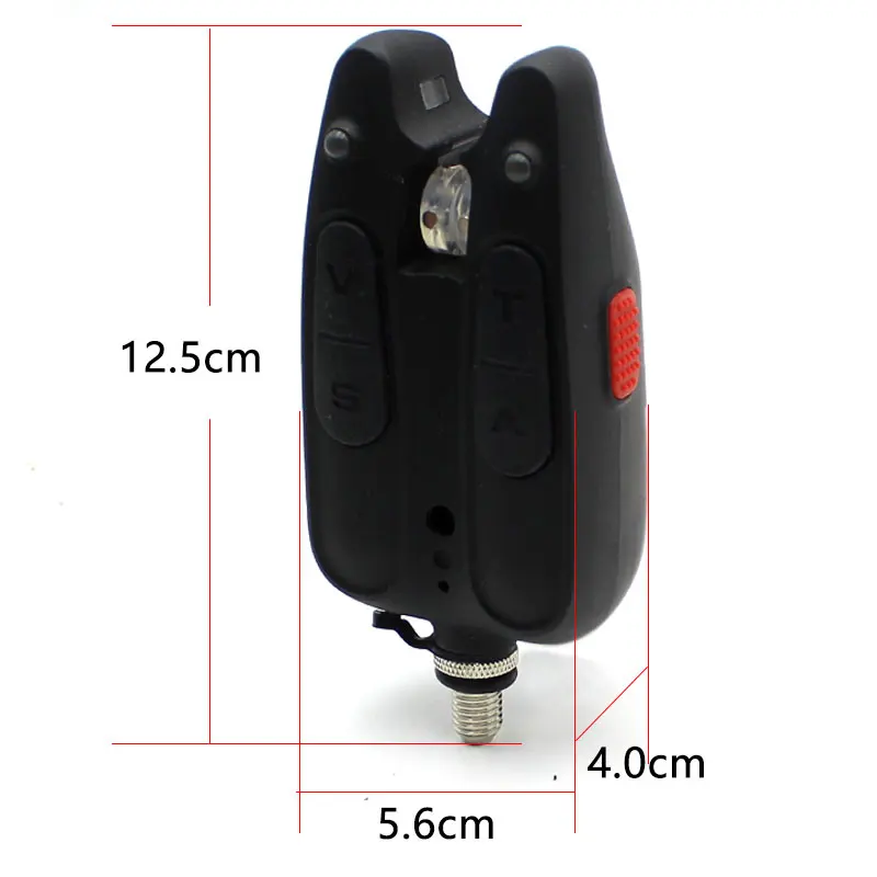 Alarma de mordida de pesca de carpa, indicador LED iluminado con receptor para accesorios de caña de pescar, Caja impermeable, aparejos de alarma de pescado - imagen 2