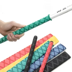 Tubo termorretráctil aislado antideslizante para caña de pescar