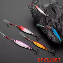 Cuchara metal para jigging lento fundición larga pesca mar y trucha