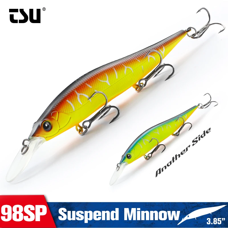 Tsurinoya Suspend Minnow Aurora 98SP - 98mm para lubina y lucio