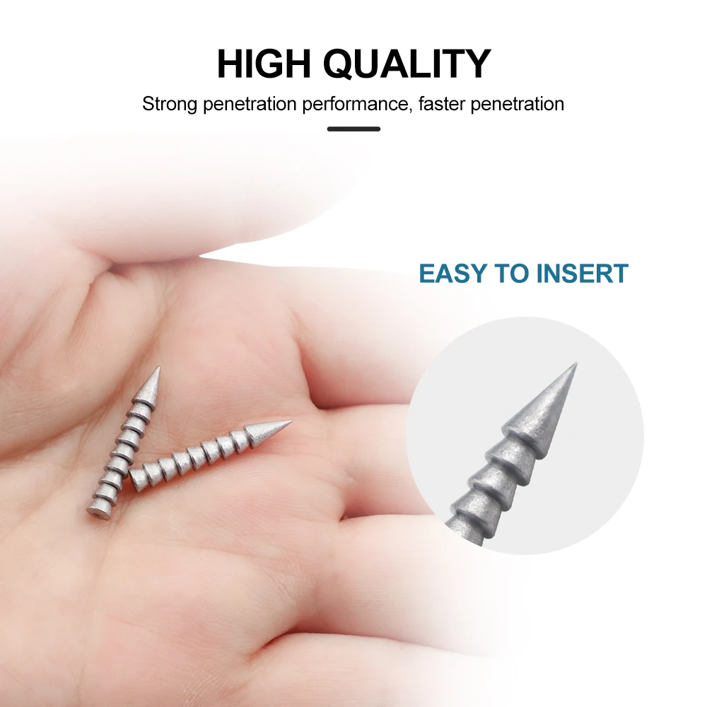 ESFISHING conector de pesca, aparejo de peso de uñas para señuelo de gusano de silicona suave para acelerar el fregadero - imagen 2