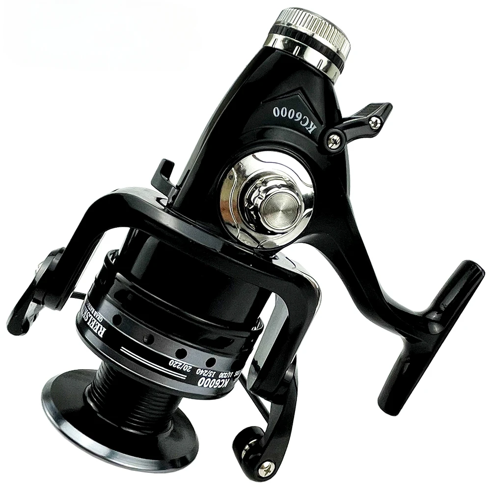 Carrete de pesca giratorio de doble freno, rueda de fundición suave, 5,2: 1, Serie 3000-6000. 13 + 1BB - imagen 3