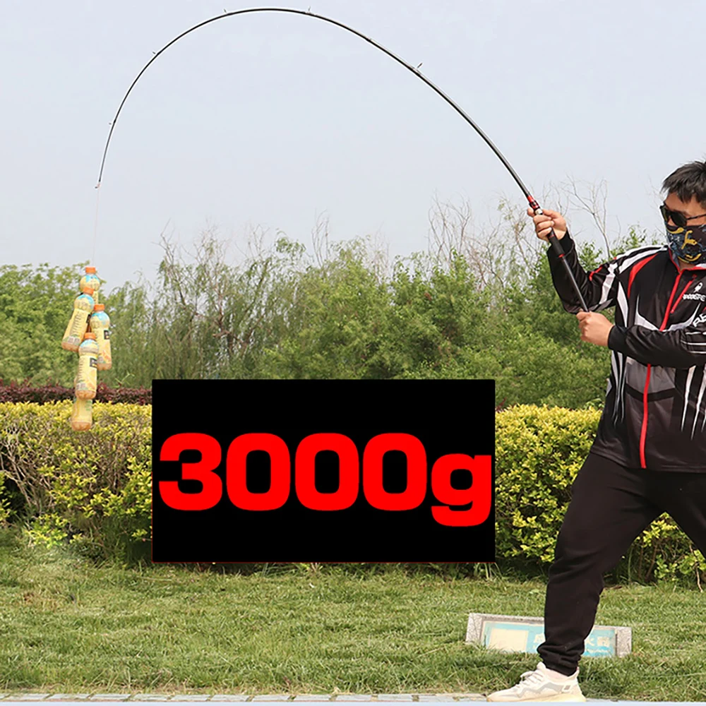 Caña de pescar ultraligera de carbono para viaje, caña de pescar con señuelo de fundición giratoria, alta resistencia, 5-25g, 2 secciones, Surf rápido, 1,65 m/1,8 m - imagen 5