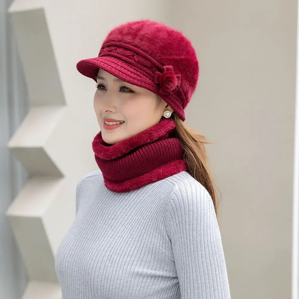 Conjuntos de equitación con protección contra el frío, bufandas, gorros, gorros, gorros, gorro de esquí para nieve cálido para invierno, conjunto de bufanda - imagen 2