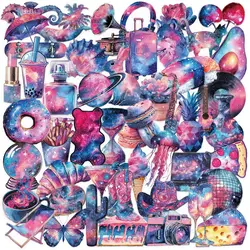 Calcomanías transparentes impermeables rosa y azul