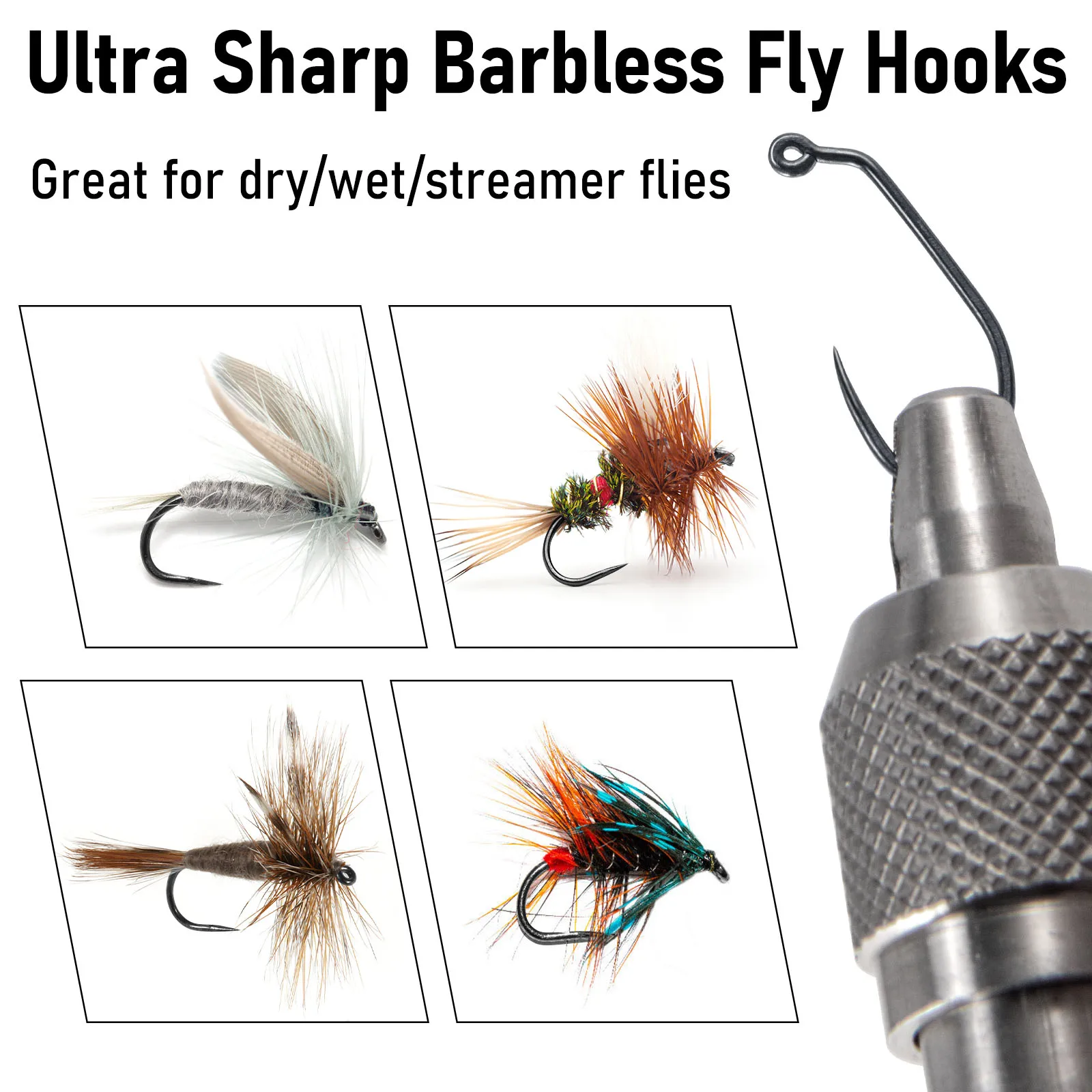 30 piezas # 10- # Gancho de plantilla Aberdeen de 18 y 60 grados, gancho para atar moscas, vástago curvo sin bardo para callos en seco y húmedo, moscas, camarones, Caddis Pupa - imagen 2