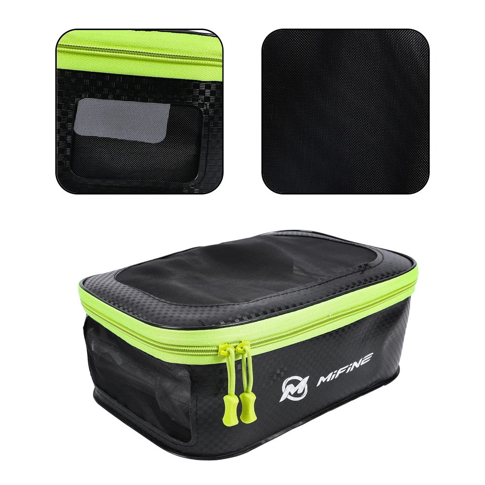 Mifine-cubo multiusos grueso de EVA, caja de pesca impermeable, cajas de equipo de pesca, cubo para peces vivos, juego de 3 uds, estuche de almacenamiento, bolso - imagen 4